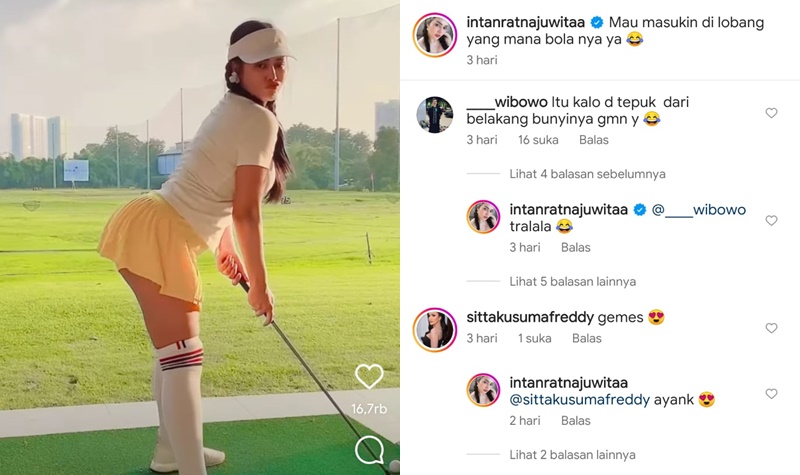 Nungging dan Pamer Bodi Bahenol, Intan Ratna Juwita: Mau Masukin di Lobang yang Mana? 2 Lampiran Gambar