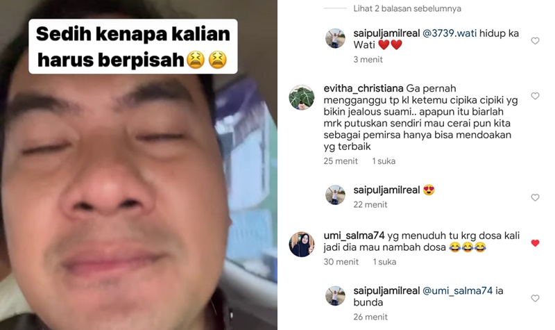 Dewi Perssik Digugat Cerai Suami Ekspresi Saipul Jamil Yang Nangis