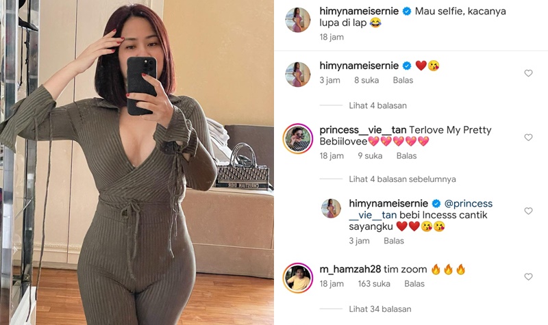 Tante Ernie Unggah Foto Selfie, Netizen: Janji Gak Zoom 2 Lampiran Gambar