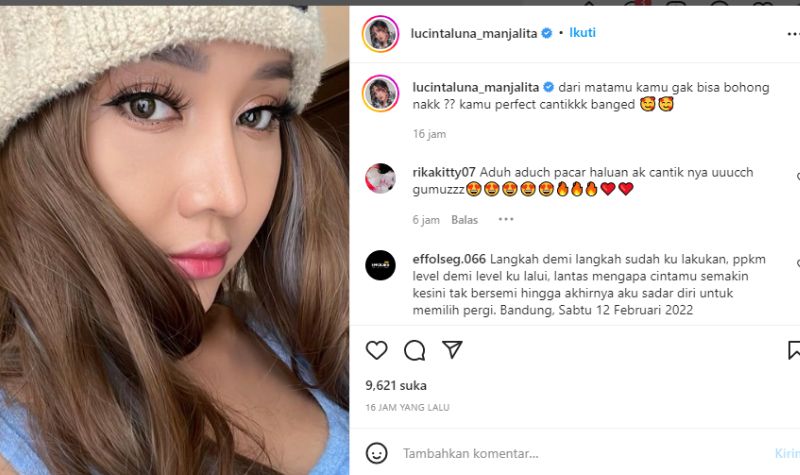 Terlalu Percaya Diri, Lucinta Luna Klaim Penampilannya Sempurna 2 Lampiran Gambar