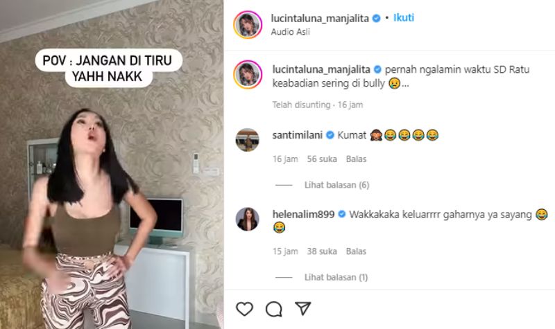 Pengalaman Buruk, Lucinta Luna Akui Sering Jadi Korban Bully Saat Sekolah 2 Lampiran Gambar