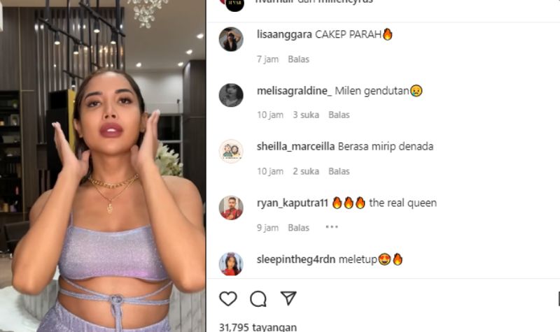 Pamer Rambut Baru, Badan Millen Cyrus Terlihat Lebih Berisi 2 Lampiran Gambar