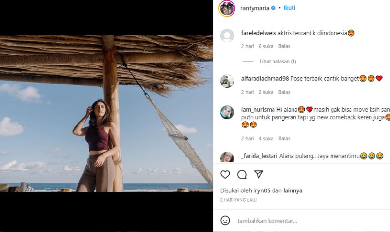 Tatapan Tajam Penuh Makna, Ranty Maria Diklaim Jadi Artis Tercantik di Indonesia 2 Lampiran Gambar
