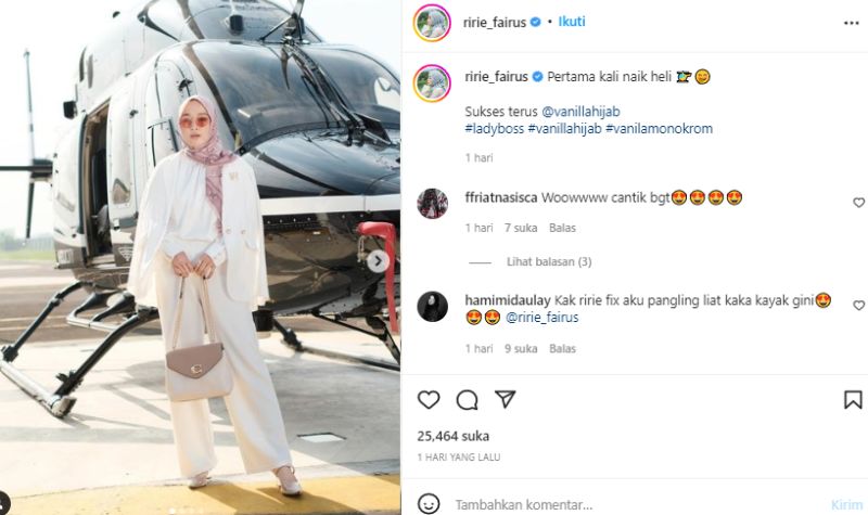 Mirip Model, Ririe Fairuz Buat Netizen Pangling 2 Lampiran Gambar