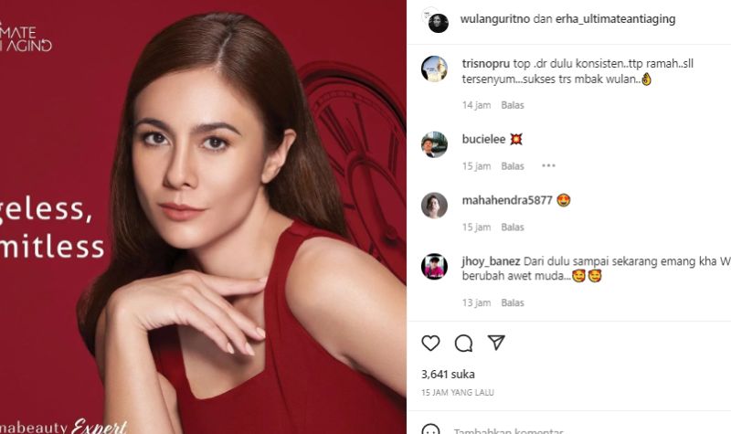 Tak Usang Dimakan Usia, Wulan Guritno Cantiknya Tak Pernah Luntur 2 Lampiran Gambar