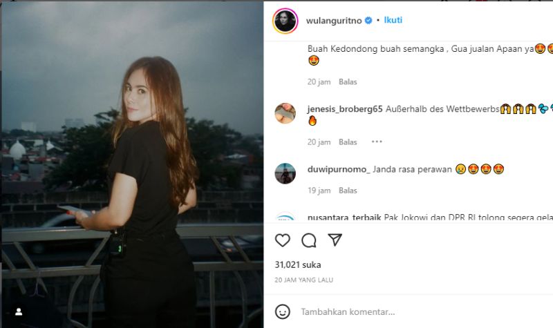 Cantiknya Tatapan Tajam Wulan Guritno Bak Janda Rasa Perawan 2 Lampiran Gambar
