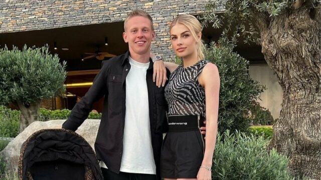 Istri Oleksandr Zinchenko, Vlada Sedan, ternyata berat melihat suaminya harus hengkang dari Manchester City.