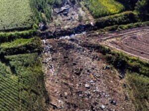 Pesawat Antonov An-12 Ukraina mengalami kecelakaan tragis di daerah Yunani Utara menyebabkan jatuhnya korban jiwa