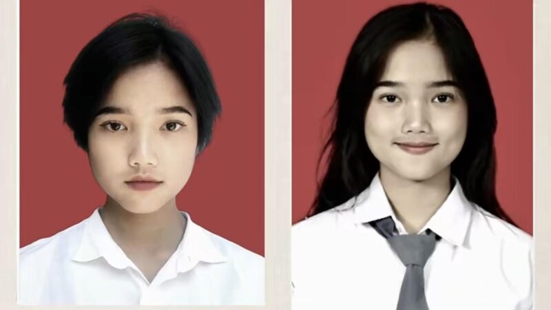 Fuji mengunggah video perbedaan dirinya sewaktu berambut panjang dengan berambut pendek semasa sekolah, mana yang lebih cantik?