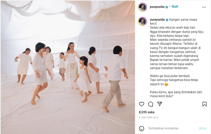 Ngaku Rindu, Yura Yunita Nostalgia Kenangan Masa Kecilnya 2 Lampiran Gambar