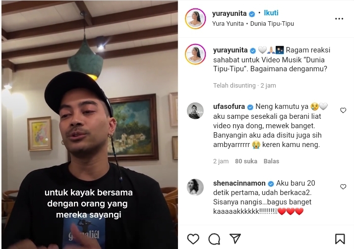 Video Klip Musik Yura Yunita “Dunia Tipu-tipu" Bikin Sejumlah Penyanyi Menangis, Aduh Kenapa Begitu? 2 Lampiran Gambar