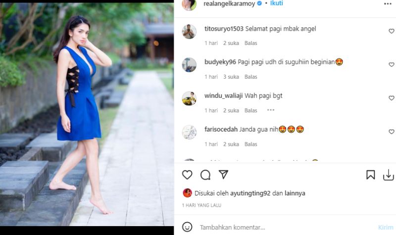 Aduhai, Foto Angel Karamoy Ini Bikin Mata Netizen Jadi Segar Kembali 4 Lampiran Gambar