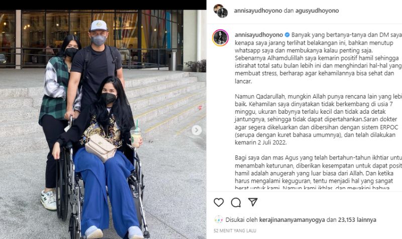 Innalillahi, Annisa Pohan Alami Keguguran 2 Lampiran Gambar