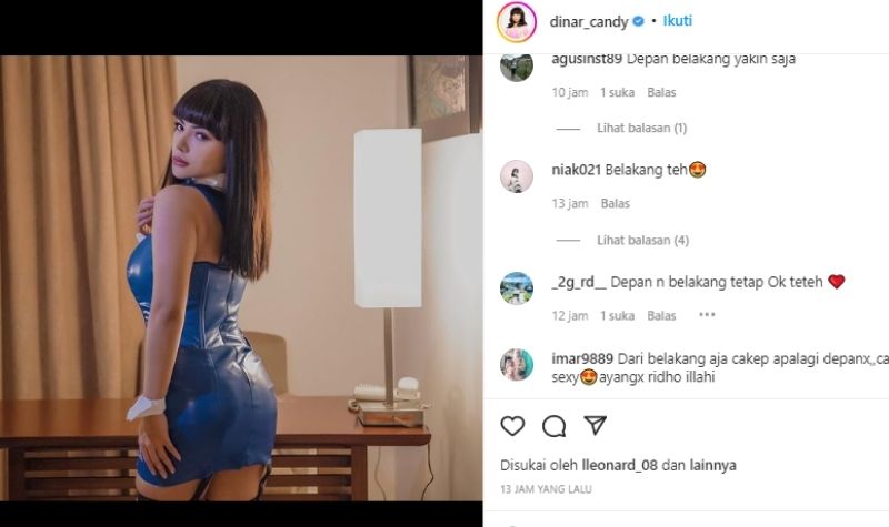 Dinar Candy Pose 'Hot' Depan Belakang, Netizen: Sama Indah dan Bohainya 2 Lampiran Gambar