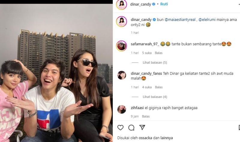 El Rumi Diapit Dua Tante-tante Pemersatu Bangsa, Netizen Pada Iri 2 Lampiran Gambar