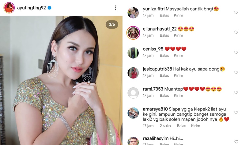 Bergaya Wanita India, Pesona Ayu Ting Ting Makin Buat Pria Klepek-klepek 2 Lampiran Gambar