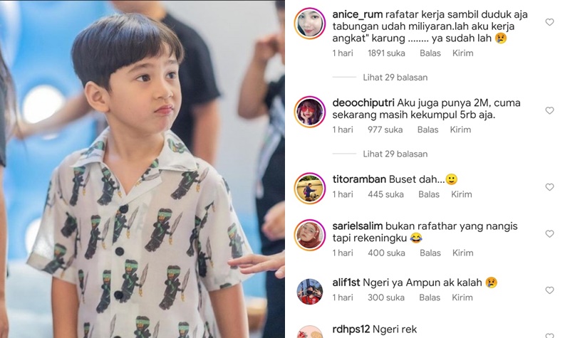 Raffi Ahmad Akui Pinjam Uang ke Rafathar Rp2 Miliar, Katanya Sultan? 2 Lampiran Gambar