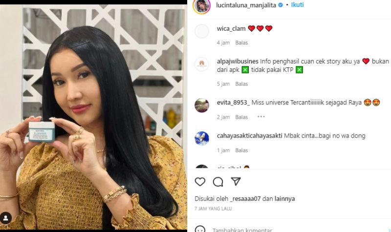 Lucinta Luna Ditasbihkan Jadi Manusia Tercantik Sejagat Raya 2 Lampiran Gambar