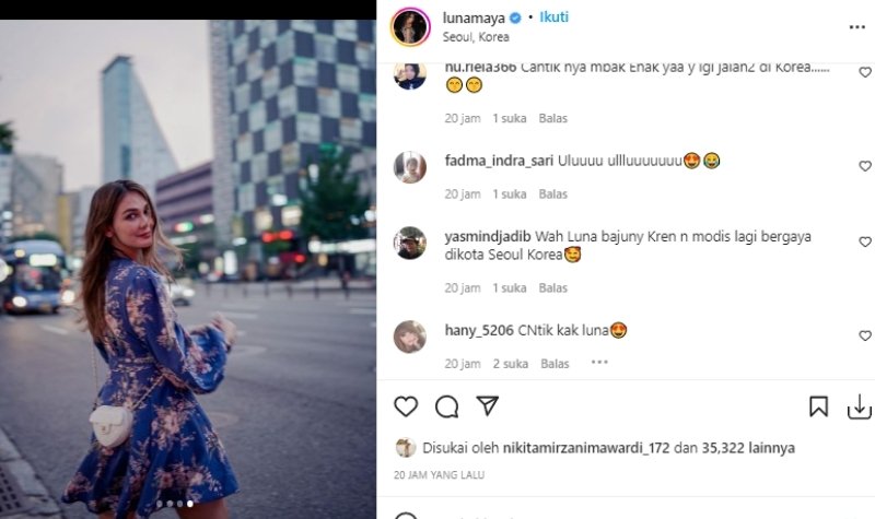 Gaya Modis Luna Maya Tak Kalah Dengan Anak Gadis Belasan Tahun, Menolak Tua 2 Lampiran Gambar