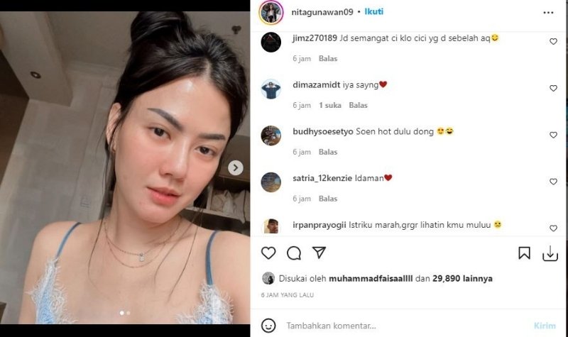 Cuma Pakai Piyama dan Wajah Tanpa Riasan, Kecantikan Nita Gunawan Saat Baru Bangun Tidur Jadi Idaman 2 Lampiran Gambar