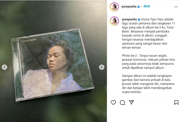 Pakai Wajah Polos Tanpa Riasan di Balik Foto Album “Tutur Batin”, Ini Alasan Yura Yunita 2 Lampiran Gambar