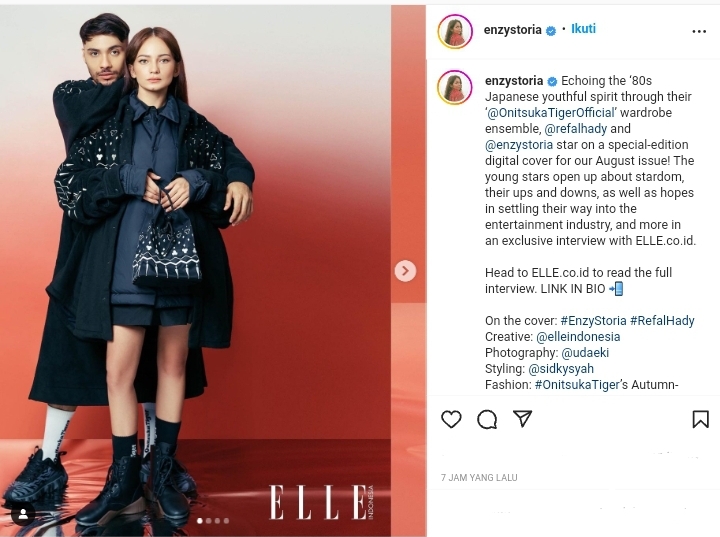Jadi Model Sampul Majalah, Enzy Storia dan Refal Hady Didoakan Bisa Lanjut ke Pelaminan 2 Lampiran Gambar