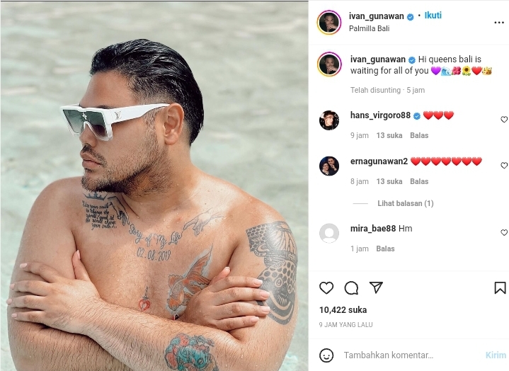 Pamer Tubuh Penuh Tato, Ivan Gunawan Terlihat Lebih Maco 2 Lampiran Gambar