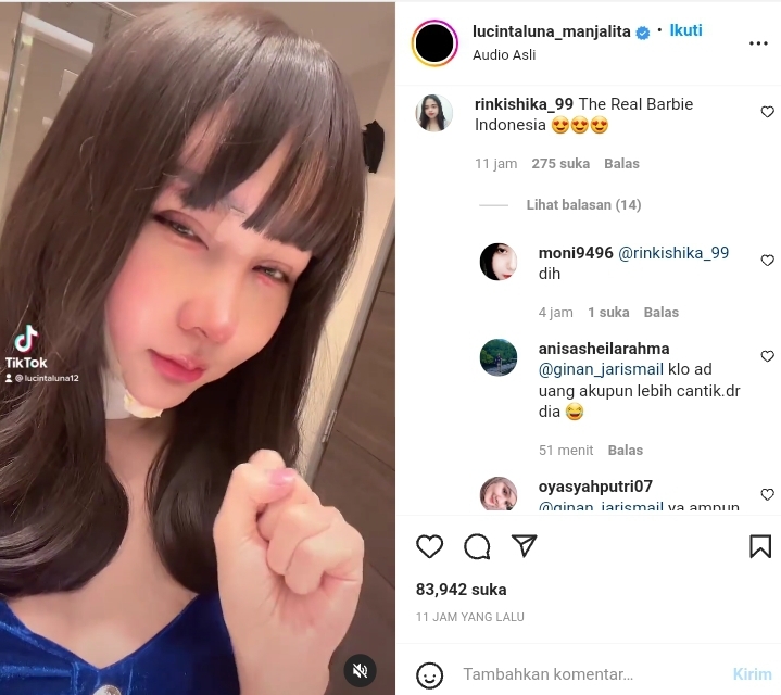 Lucinta Luna Disebut Barbie Sesungguhnya di Dunia Nyata, Setuju Nggak? 2 Lampiran Gambar