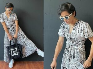 Aktor tampan Bio One malah terlihat begitu cantik saat mengenakan gaun panjang yang mengembang, dia membuat penggemarnya ketar-ketir.