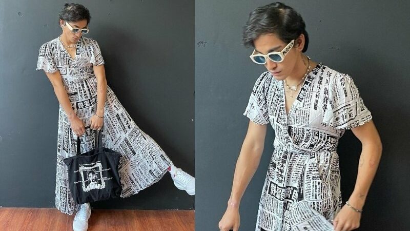 Aktor tampan Bio One malah terlihat begitu cantik saat mengenakan gaun panjang yang mengembang, dia membuat penggemarnya ketar-ketir.