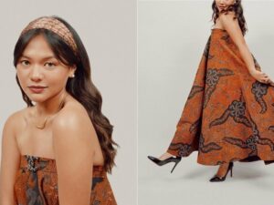 Amel Carla ikut merayakan hari kemerdekaan dengan mengunggah foto mengenakan kemben batik, bahunya yang gepeng jadi sorotan.