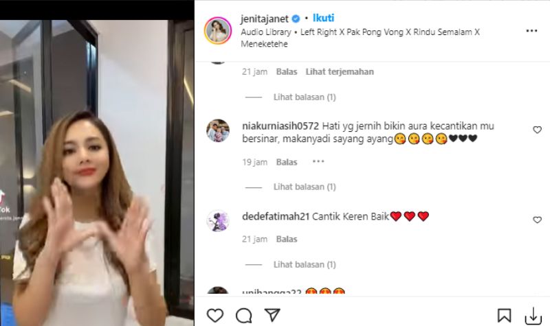 Asik Joget Tiktok, Aura Kecantikan Jenita Janet Dipuji Begitu Memancar 2 Lampiran Gambar