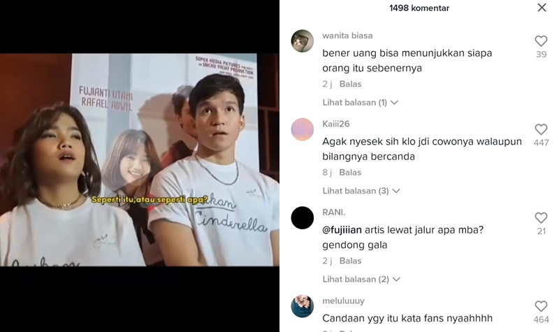 Fuji Sebut Najis Berteman dengan Rafael Adwel, Netizen: Nyesek 2 Lampiran Gambar
