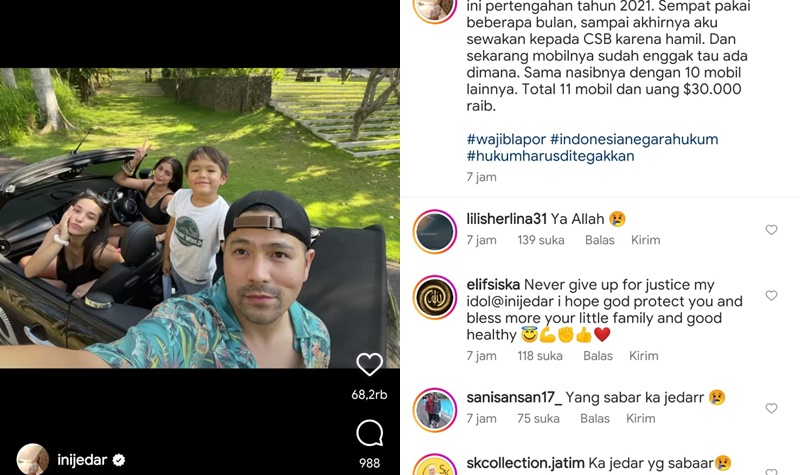 Begini Cerita Jessica Iskandar Ditipu, 11 Mobilnya dan Ratusan Juta Duitnya Raib 2 Lampiran Gambar