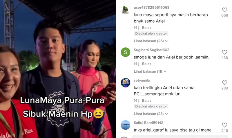 Bahagianya Luna Maya Bisa Nonton Konser Ariel Noah di Bali, Masih Tersimpan Rasa Cinta? 2 Lampiran Gambar