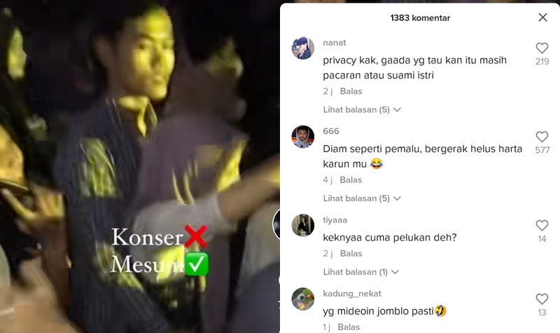 Gila, Pasangan Ini Nekat Mesum di Tengah Konser yang Padat Merayap 2 Lampiran Gambar