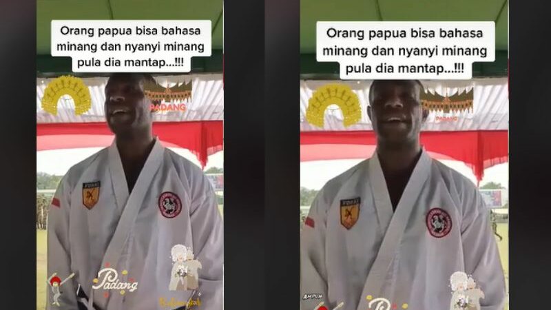 Pria papua ini mendapat banyak pujian karena fasih dan lancar berbahasa Minang. Bahkan saat bernyanyi lagu Minang dengan suara merdunya.
