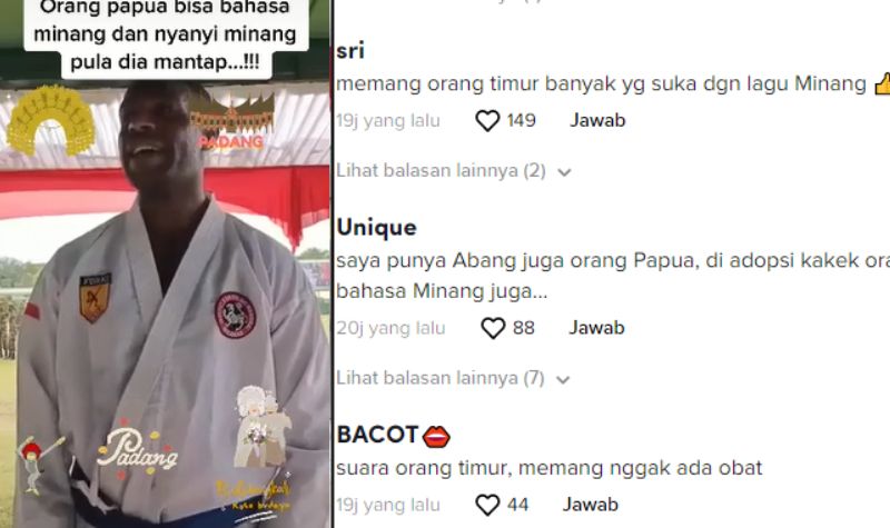 Viral, Pria Asal Papua Ini Fasih Berbahasa Minang dan Menyanyikan Lagu Minang 2 Lampiran Gambar