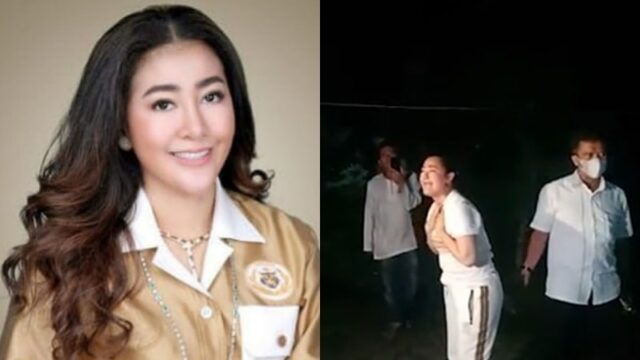 Mischa Hasnaeni Moein alias Wanita Emas ini menangis histeris sambil minta tolong kepada Bapak Presiden karena rumahnya dikepung preman.