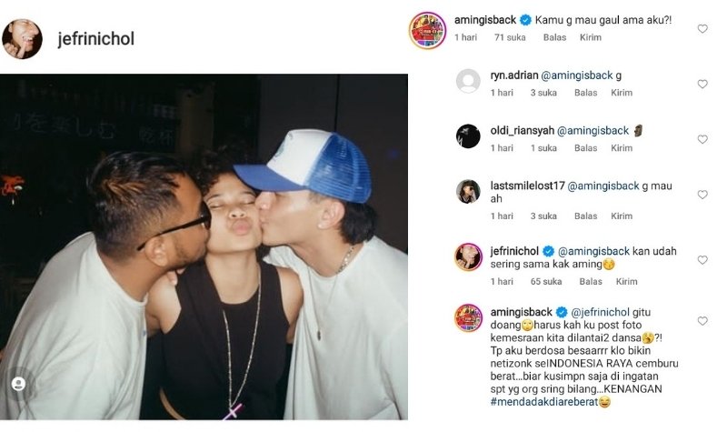 Merajuk, Aming Minta Diajak Main Sama Jefri Nichol: Kan Udah Sering