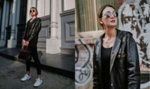 Kecantikan Luna Maya seakan tak pernah luntur, bahkan ketika mencoba berbagai macam gaya busana. Dia tampak begitu anggun dan glamour dengan gaun yang mengembang, tapi di sisi lain juga sangat badas dengan setelan serba hitam yang dipadukan dengan jaket kulit.