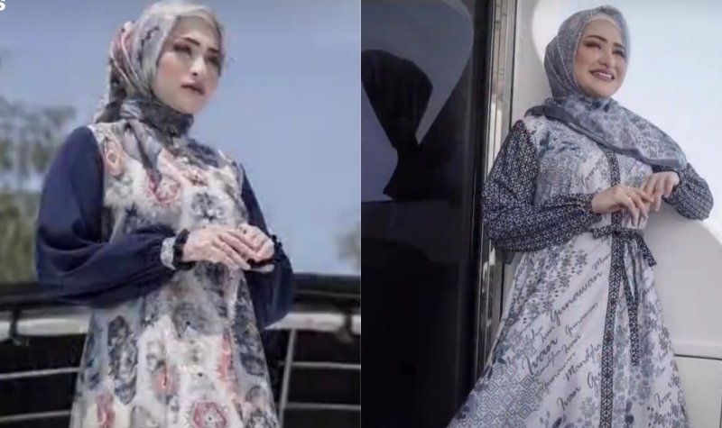 Kini Jualan Gamis, Nathalie Holscher Bikin Netizen Terpana Saat Ia Terjun Langsung Jadi Modelnya 2 Lampiran Gambar