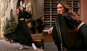 Cekricek.id - Luna Maya seakan tak pernah gagal memberikan penampilan terbaiknya dalam setiap sesi foto yang dibagikan di Instagramnya. Seperti yang terpantau dalam unggahannya baru-baru ini, saat artis blasteran itu melakukan pemotretan luar ruangan dengan balutan crop top hitam dan rok panjang mengembang.