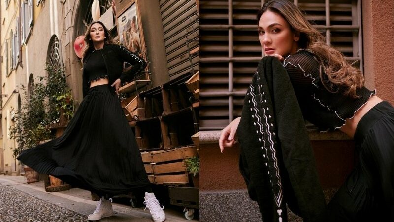 Cekricek.id - Luna Maya seakan tak pernah gagal memberikan penampilan terbaiknya dalam setiap sesi foto yang dibagikan di Instagramnya. Seperti yang terpantau dalam unggahannya baru-baru ini, saat artis blasteran itu melakukan pemotretan luar ruangan dengan balutan crop top hitam dan rok panjang mengembang.