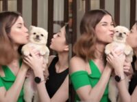 Cekricek.id – Anak dan istri Deddy Cobuzier, Sabrina Chairunnisa dan Nada Tarina Putri, kompak saling mencium pipi anjing kecil peliharaan mereka dalam video terbarunya. Mungkin banyak yang bertanya-tanya karena di dalam Islam, anjing adalah hewan yang haram. Lalu, bagaimana hukumnya mencium anjing menurut Islam?