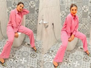 Ashanty membagikan beberapa foto melalui unggahan di akun Instagramnya, Senin (12/9/2022), saat berpose estetik di dalam kamar mandi.