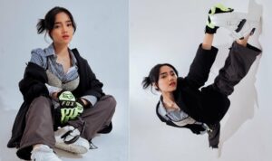Fuji memang tak pernah kalah soal berpose, dia selalu memberikan yang terbaik dalam setiap pemotretan. Seperti yang terlihat ada photoshootnya baru-baru ini, pose dengan kaki mengangkang ke dinding dinilai sangat keren dan totalitas oleh penggemarnya.