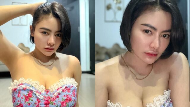 Vitali Shesya hebohkan warganet dengan unggahan di laman Instagram pribadinya yang mengenakan baju berenda dan terlihat auratnya.