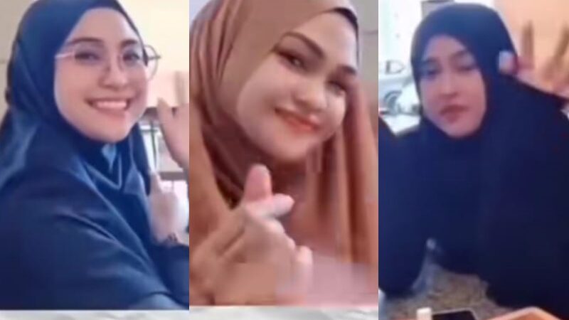 Seorang pria viral di media sosial setelah memperkenalkan tiga orang istrinya yang muslimah dan juga cantik-cantik saling akur.