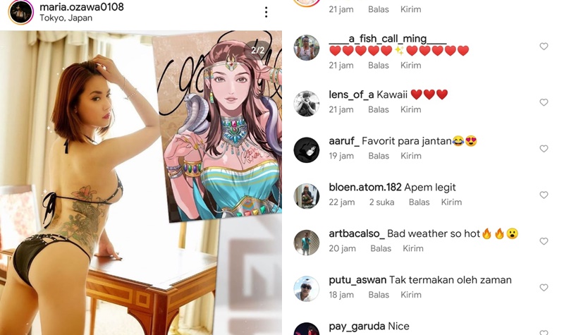 Miyabi Pamer Keseksian dengan Tato Baru di Badan, Netizen: Favorit Para Jantan 2 Lampiran Gambar
